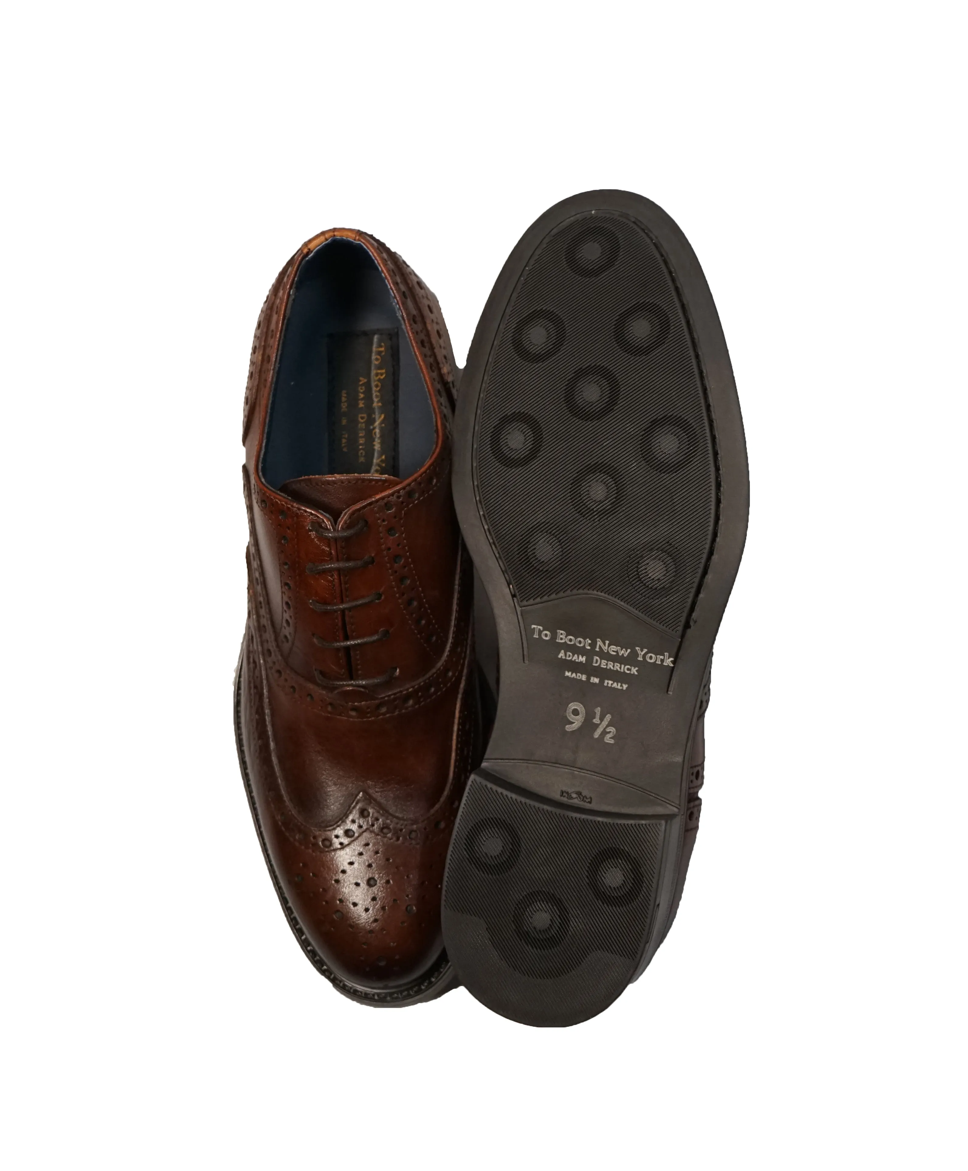 TO BOOT NEW YORK - “St. Claire” Brogue Wingtip Oxfords - 9.5