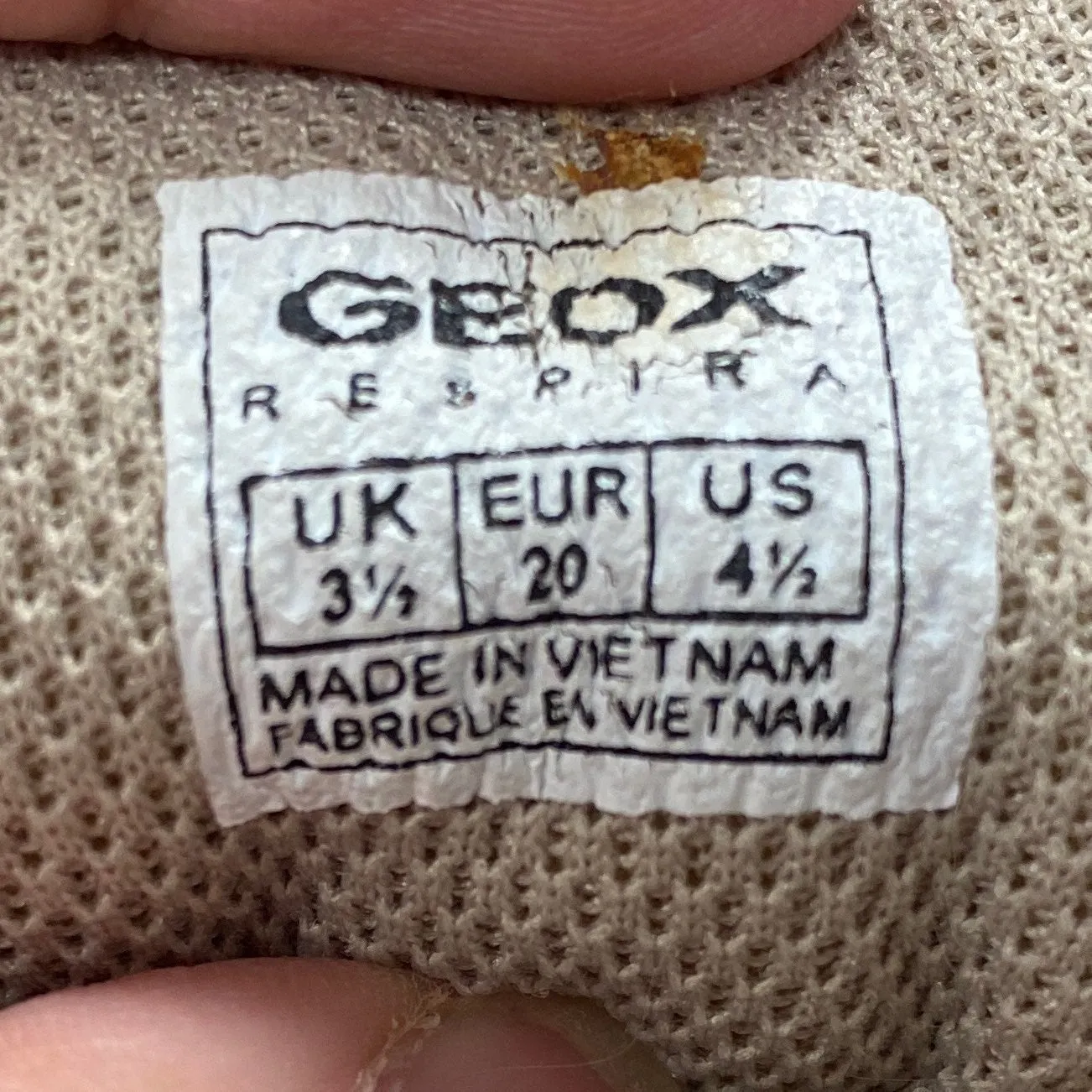 Toddler geox respira shoes size 4.5