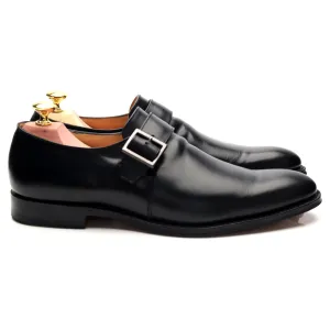 'Tokyo' Black Leather Monk Strap UK 7.5 F