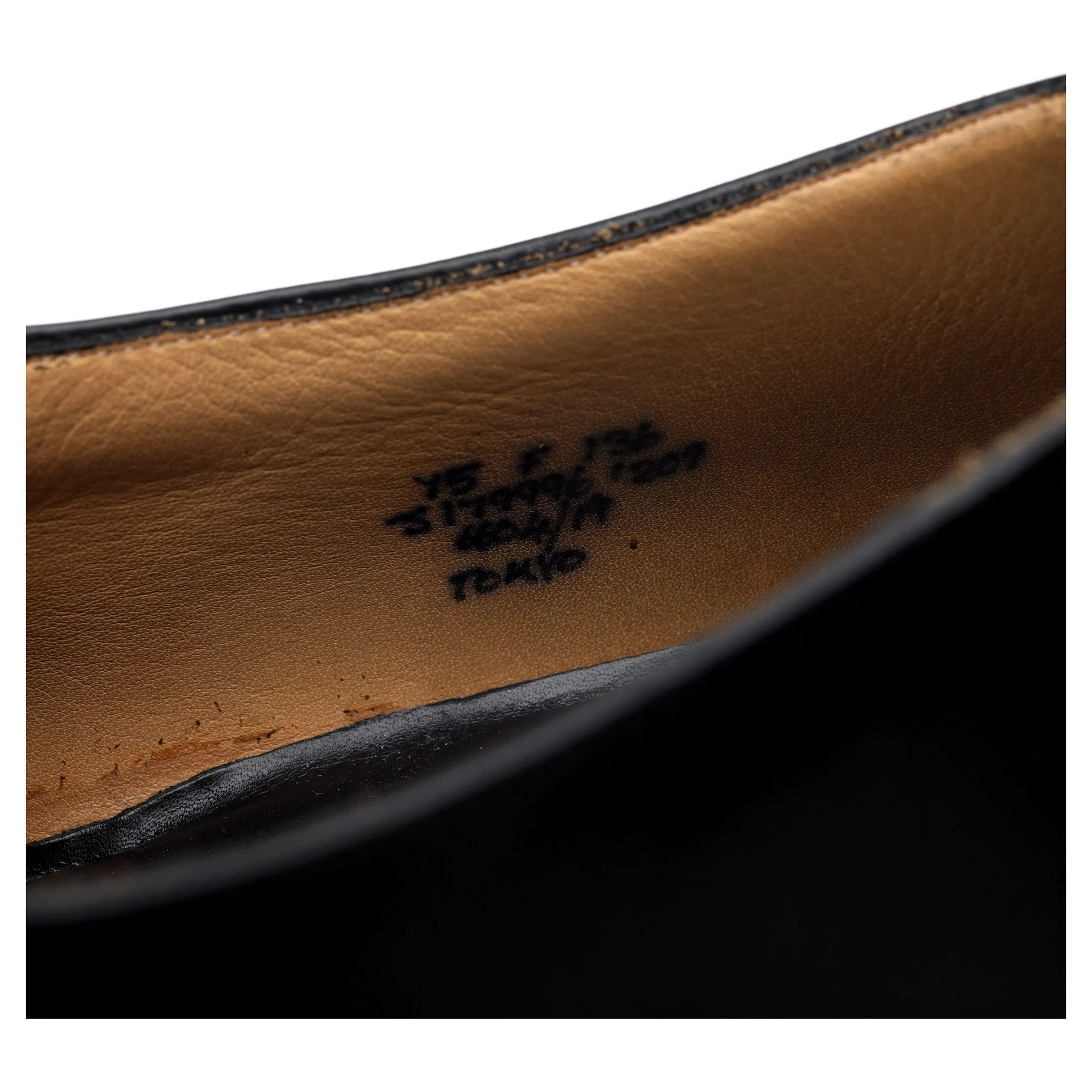 'Tokyo' Black Leather Monk Strap UK 7.5 F