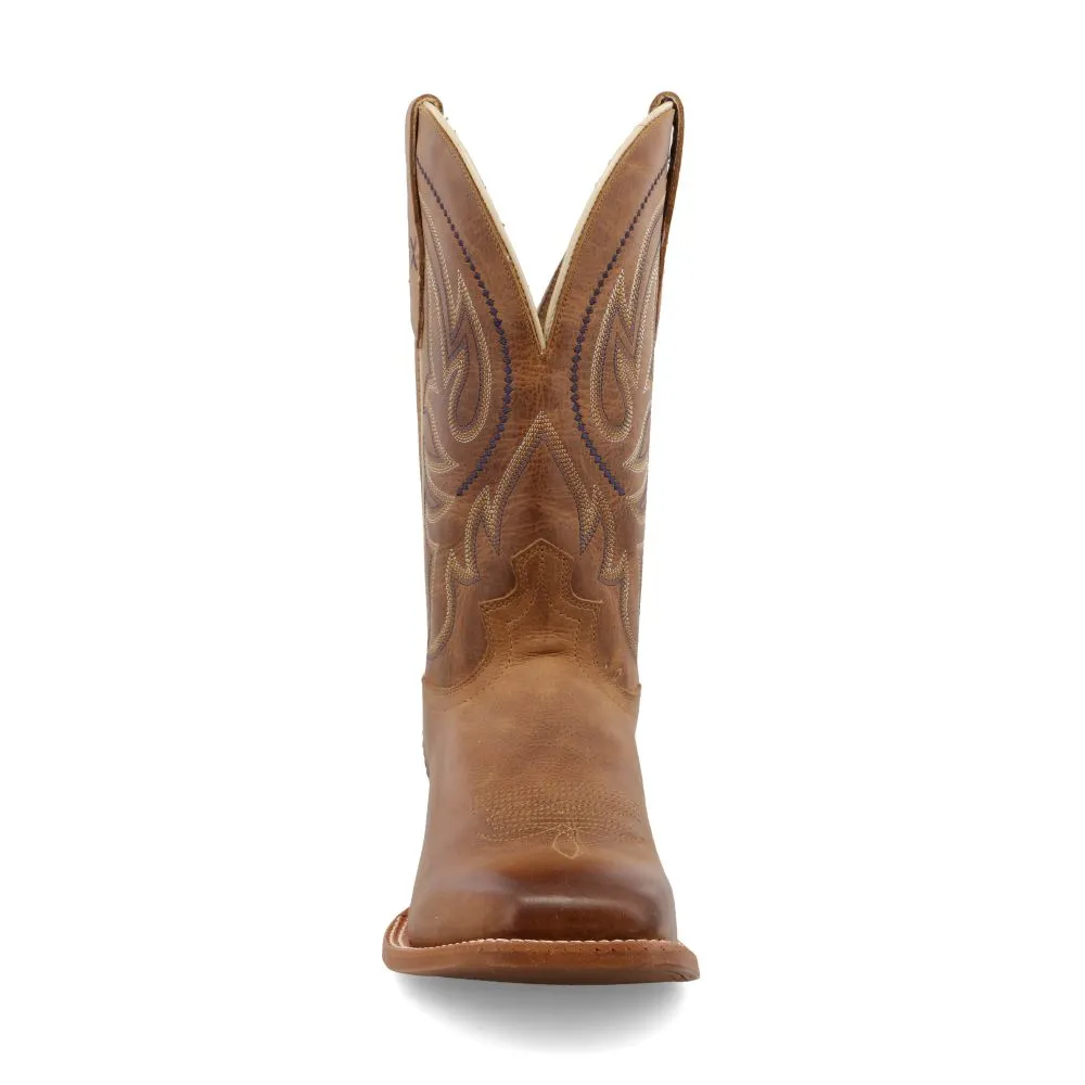 'Twisted X' Men's 12" Rancher Western Square Toe - Cocoa Brown