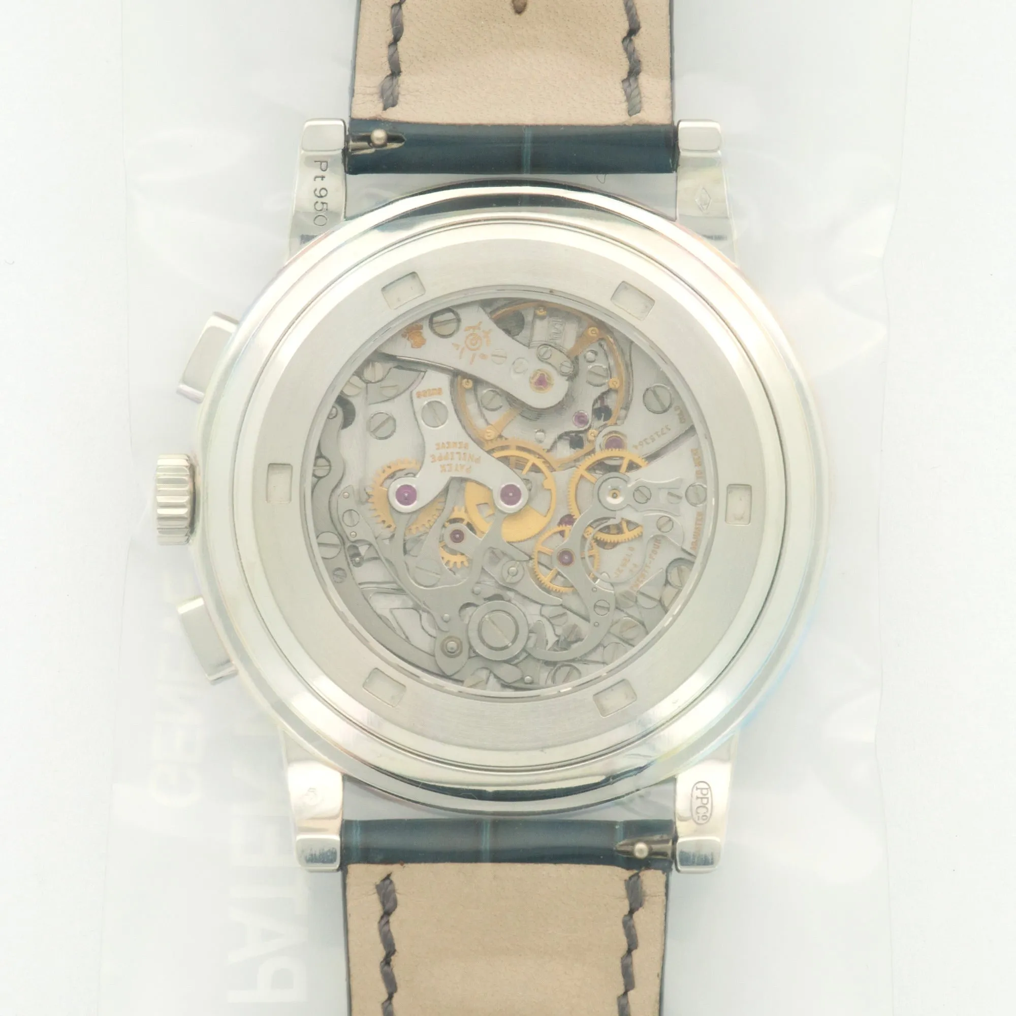 Unworn Patek Philippe Platinum Chronograph Ref. 5070 in Original Plastic Seal