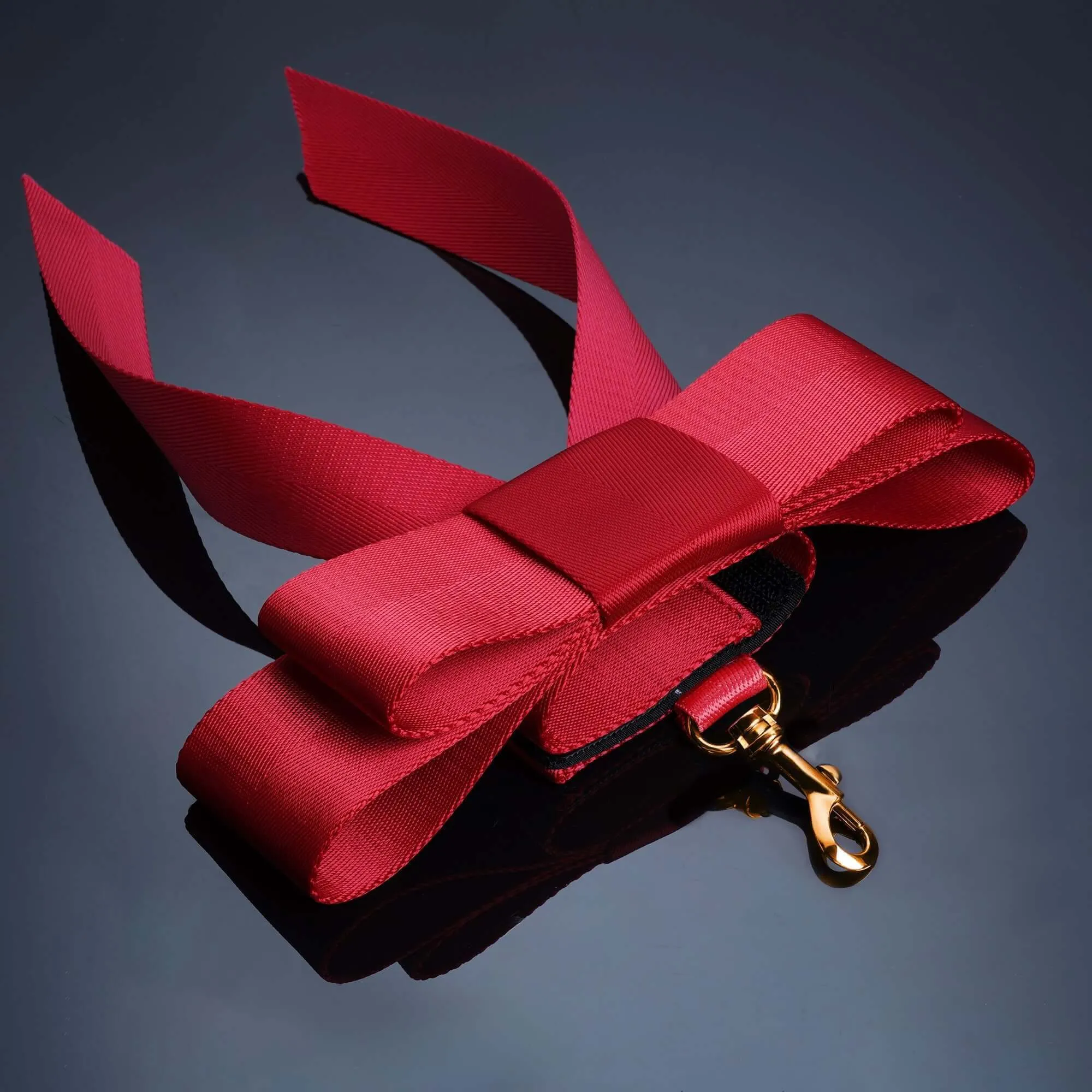 UPKO Bowknot Bed Restraint Straps Red