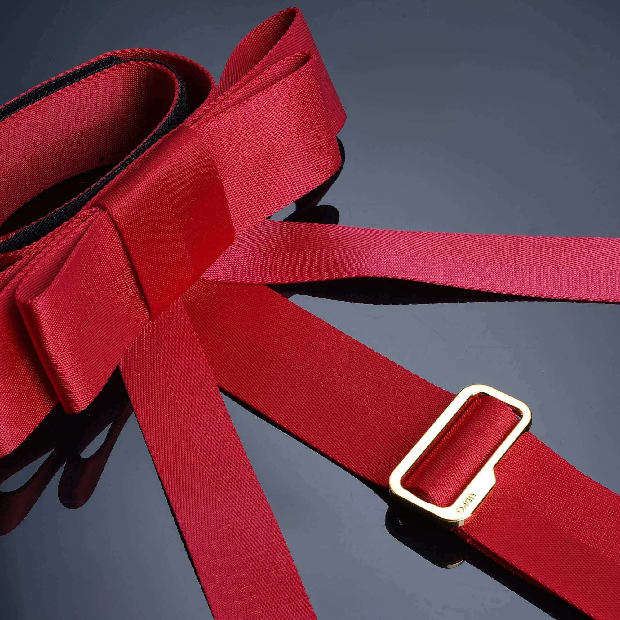 UPKO Bowknot Bed Restraint Straps Red