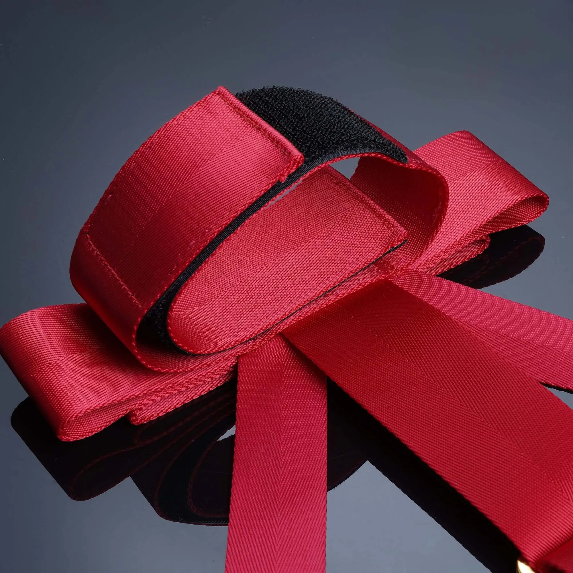 UPKO Bowknot Bed Restraint Straps Red