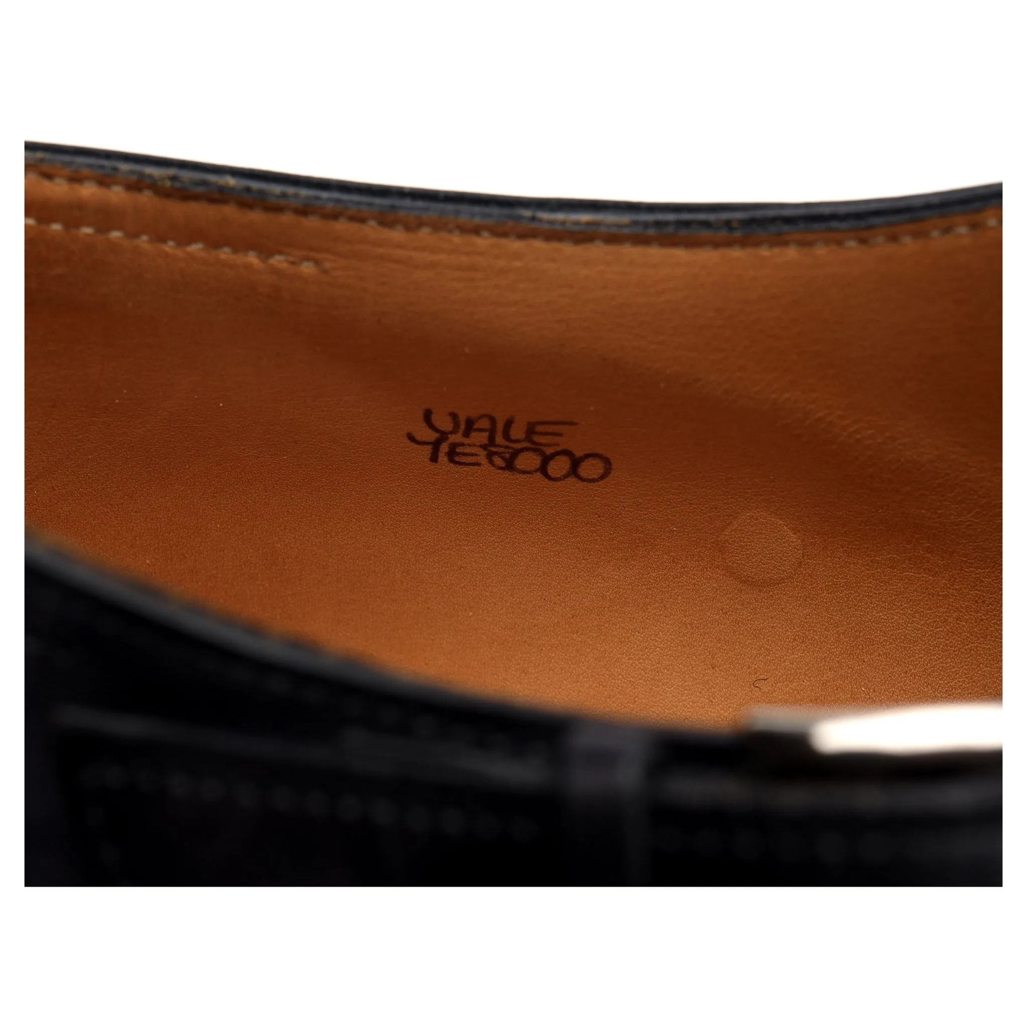 'Vale' Black Leather Monk Strap UK 7 E