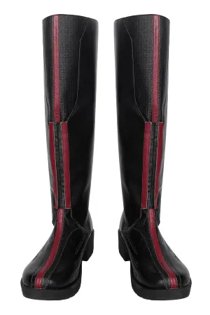 Wanda Vision Wanda Maximoff Witch Black Shoes Cosplay Boots