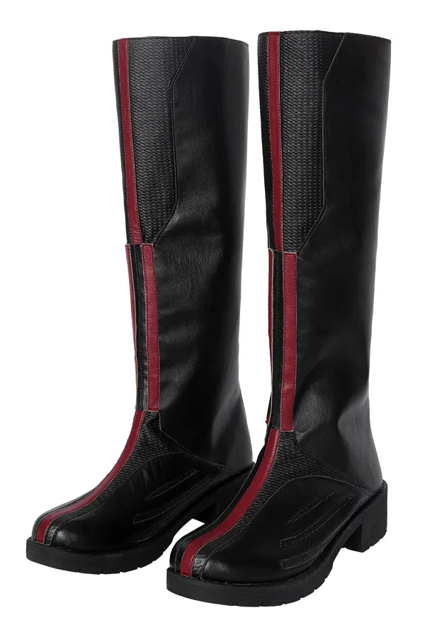 Wanda Vision Wanda Maximoff Witch Black Shoes Cosplay Boots