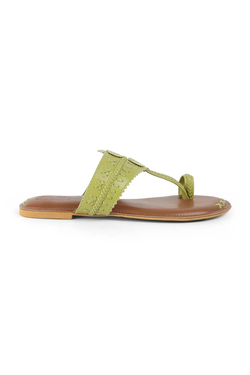 Weave K Flats Green