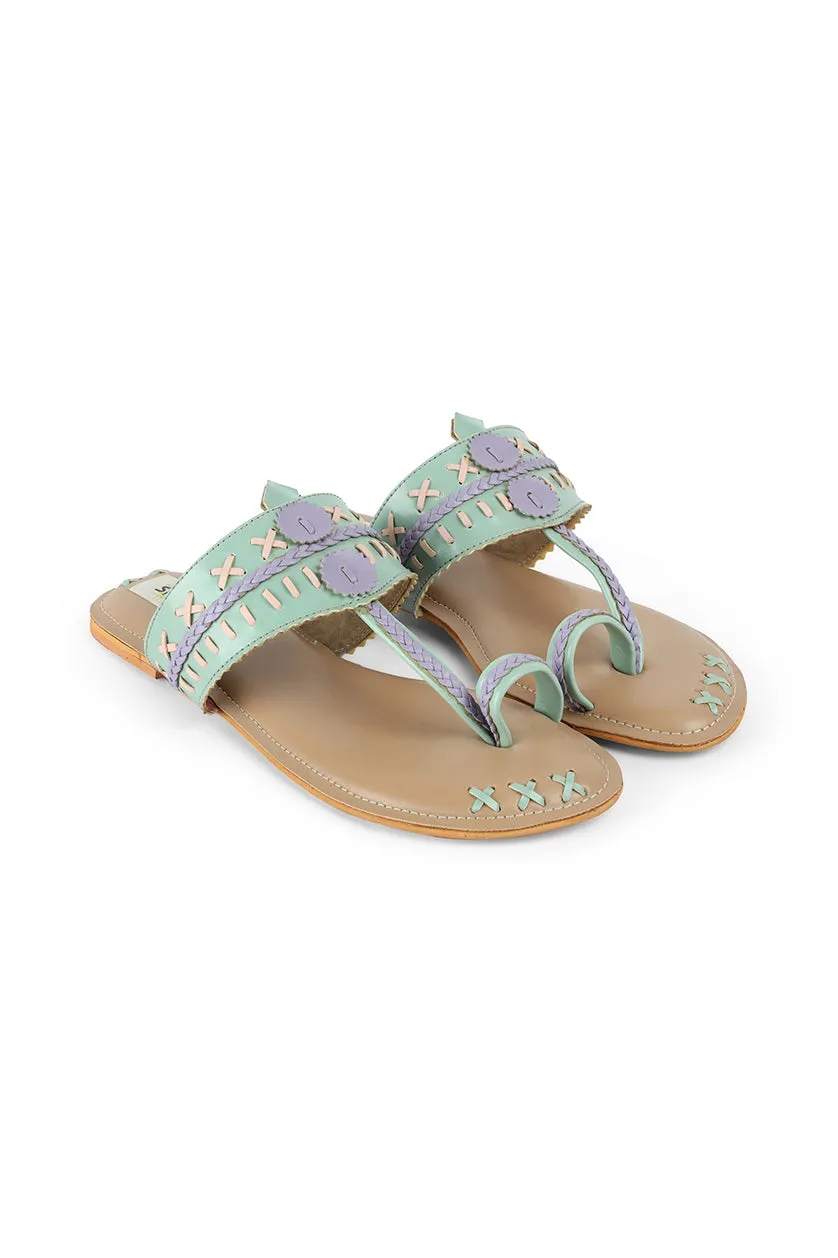 Weave K Flats Green