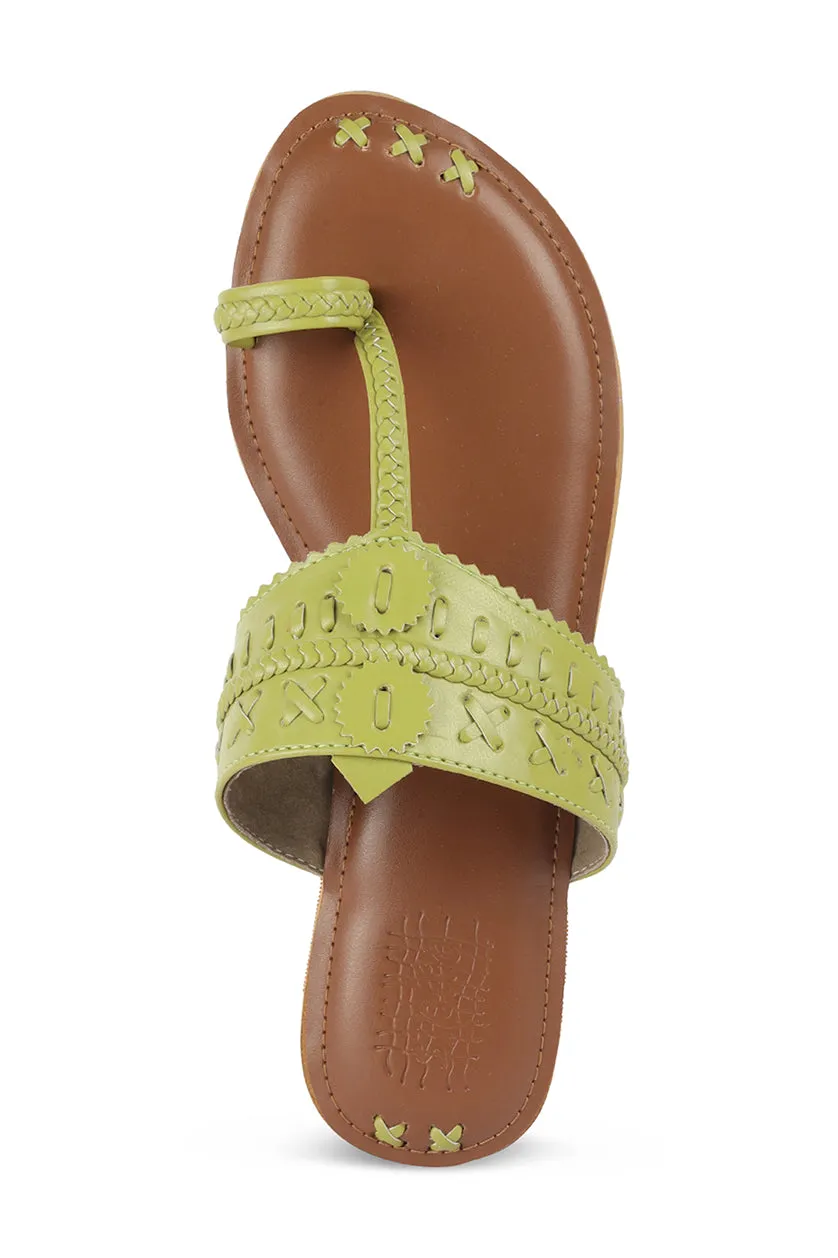 Weave K Flats Green