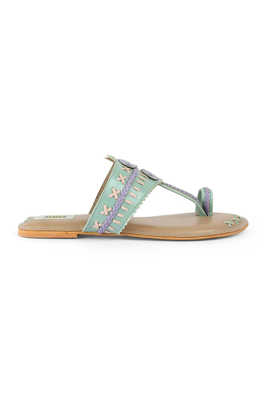 Weave K Flats Green