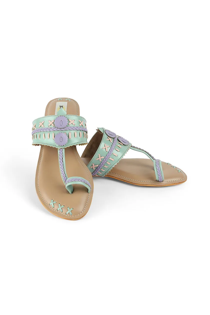 Weave K Flats Green