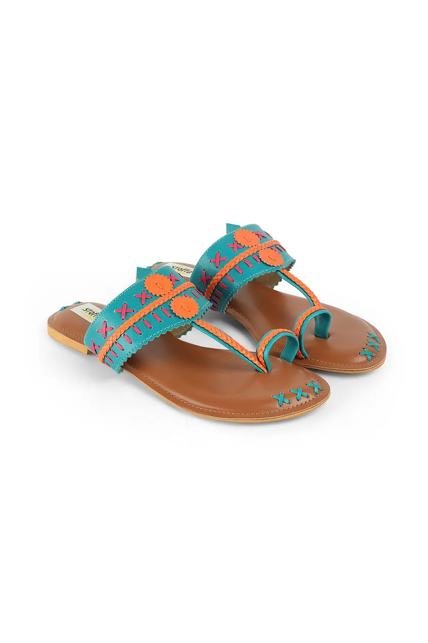 Weave K Flats Green