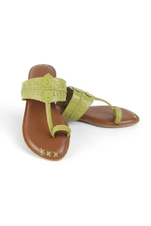 Weave K Flats Green