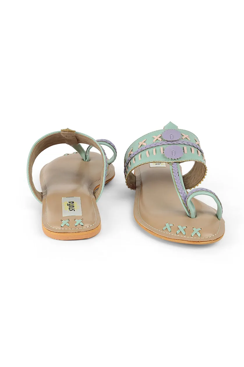 Weave K Flats Green