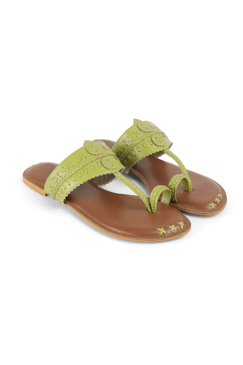 Weave K Flats Green