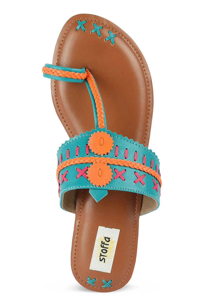 Weave K Flats Green