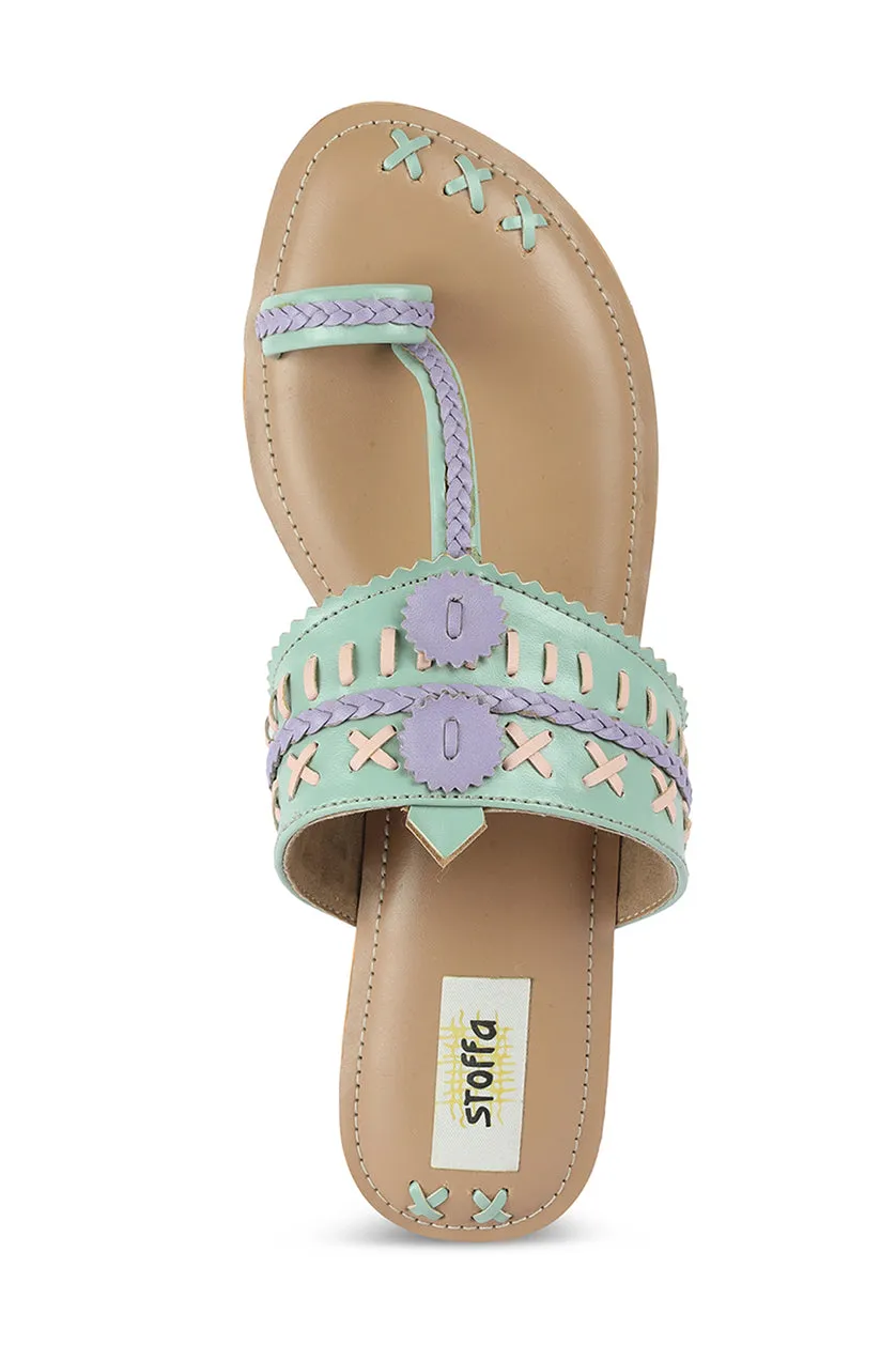 Weave K Flats Green
