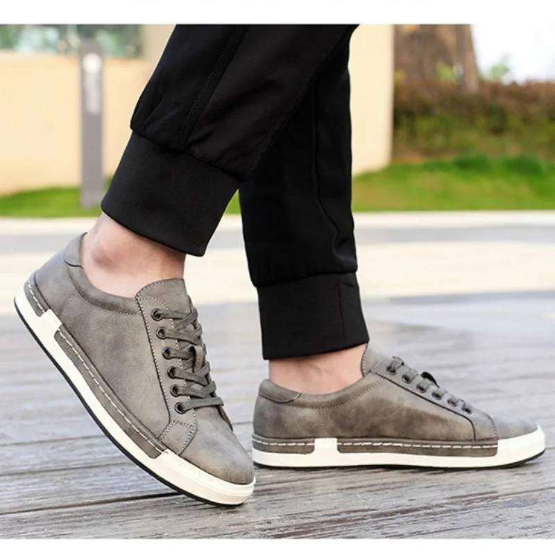 West Louis™ Leather Flats Casual Shoes