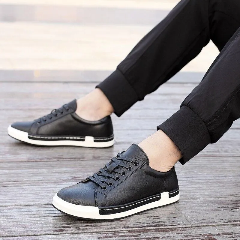 West Louis™ Leather Flats Casual Shoes