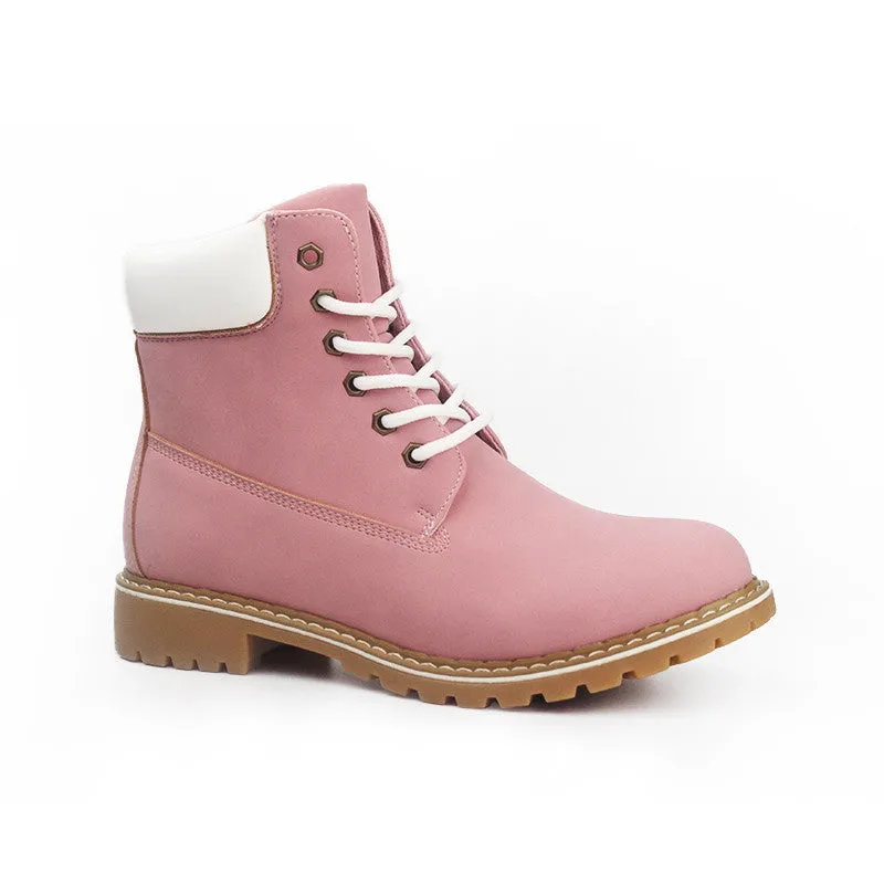 Women Boots PU Leather Platform Women Shoes Suede Rubber Women Ankle Boots Timber Boots Martin brand Shoes #C1