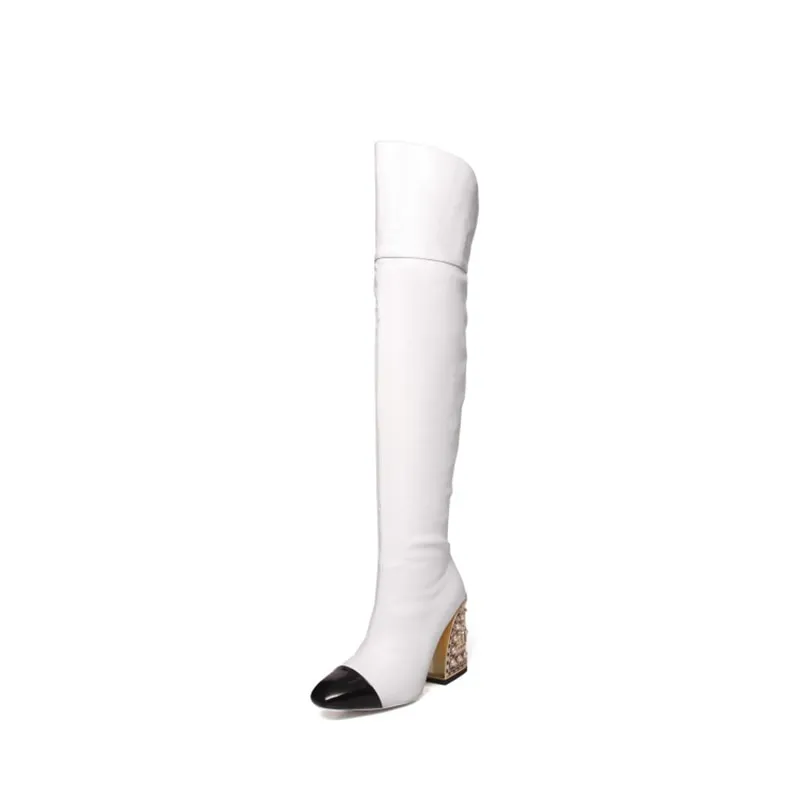 Women Catwalk Style With Pearl Large Size Shoes