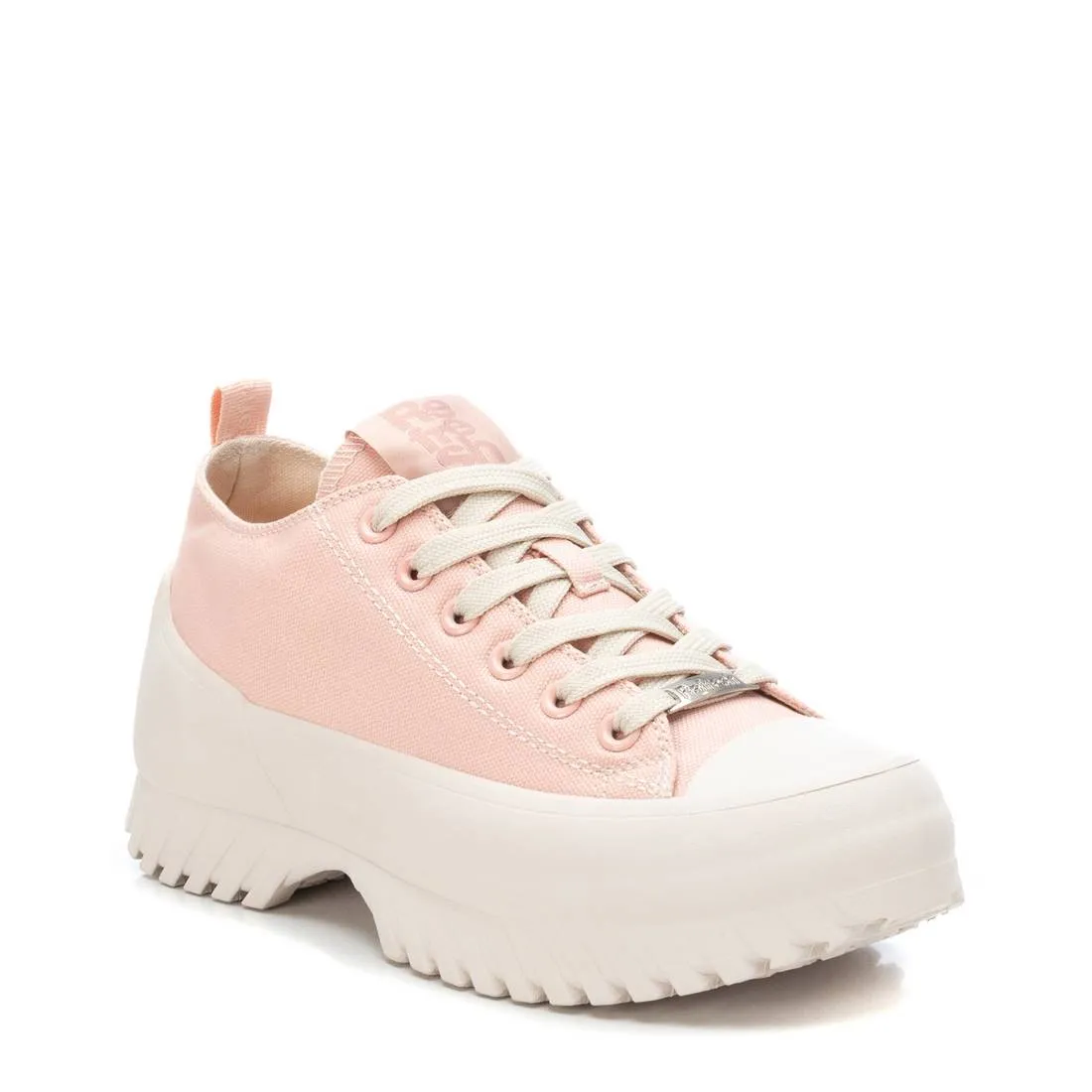 Women's Canvas Platform Sneakers By XTI_170802_Light/Pastel Pink