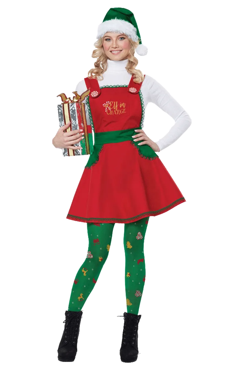 Womens Elf in Charge Costume