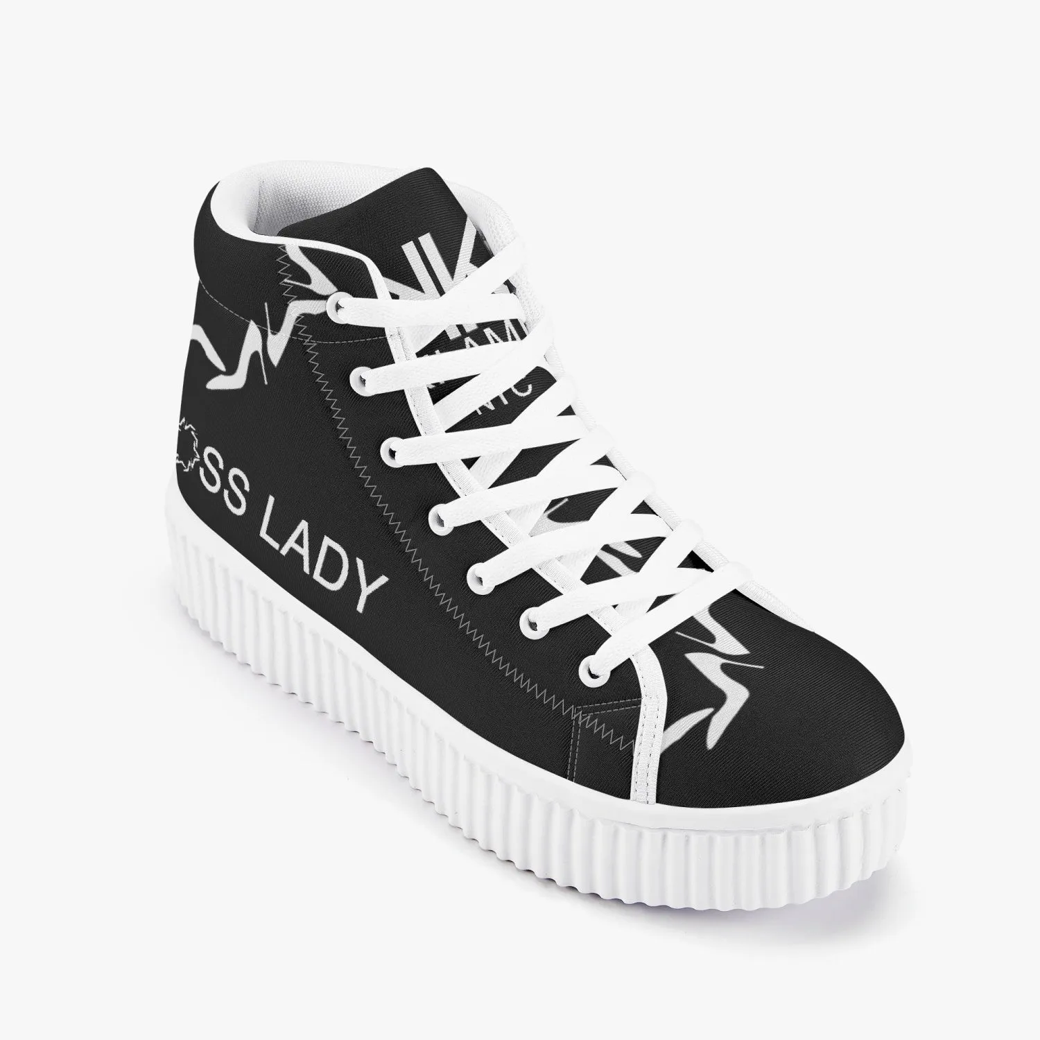 Women’s High Top Platform Sneakers 'Boss lady O'