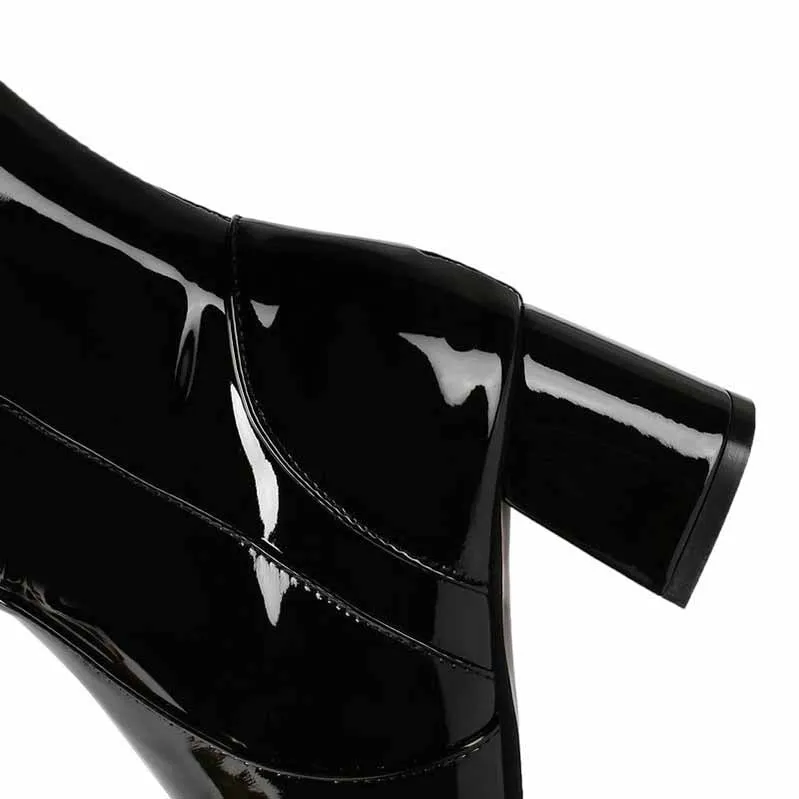 Womens Knee High Colorful Boots Pointed Toe Zipper Slouch Shoes