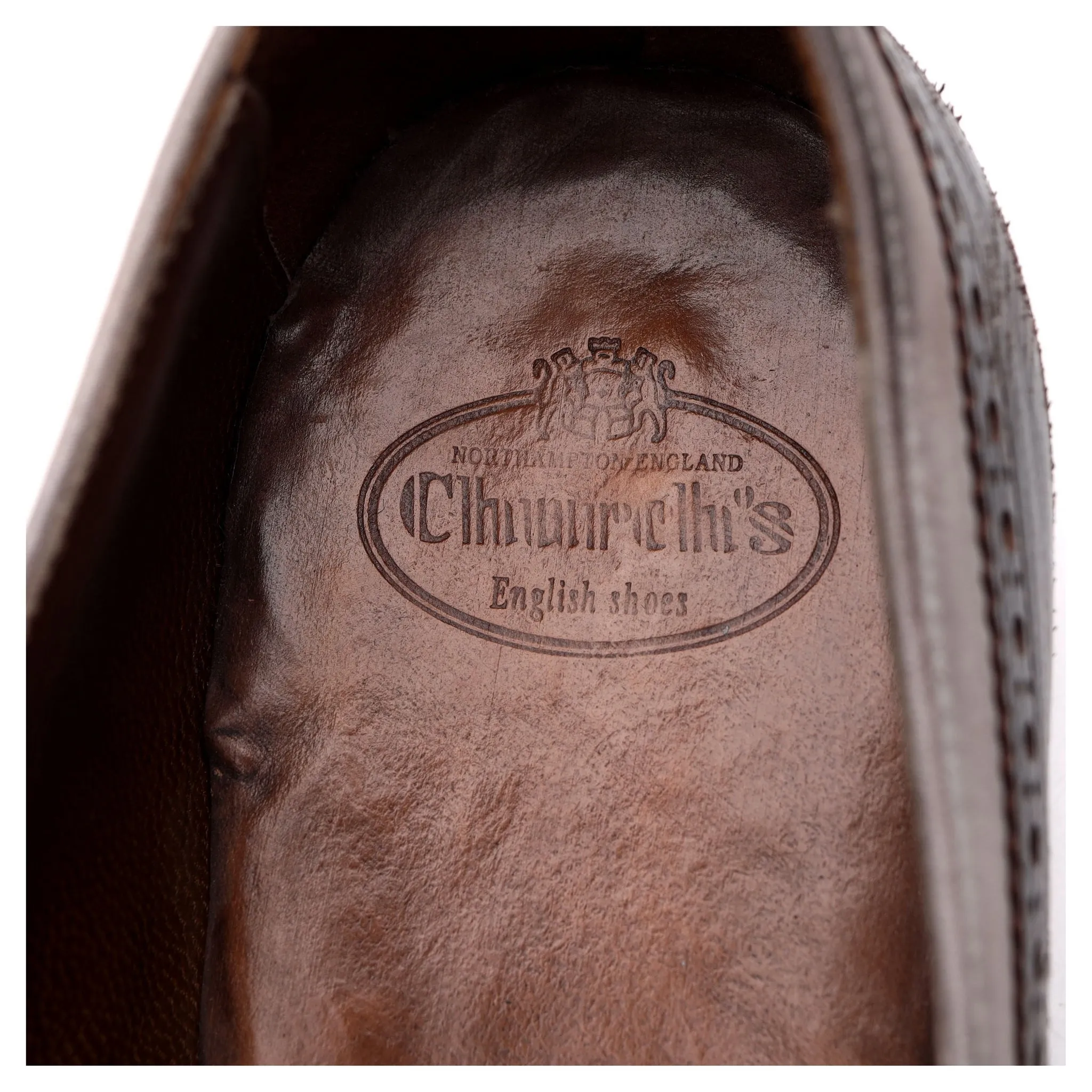 Women's 'Shanghai' Dark Brown / White Leather Monk Strap UK 6 EU 39