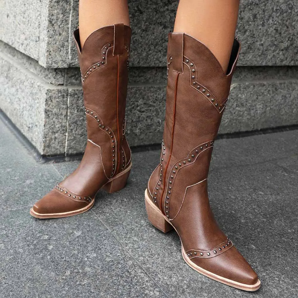 Women's Western Boot Snip Toe Boots